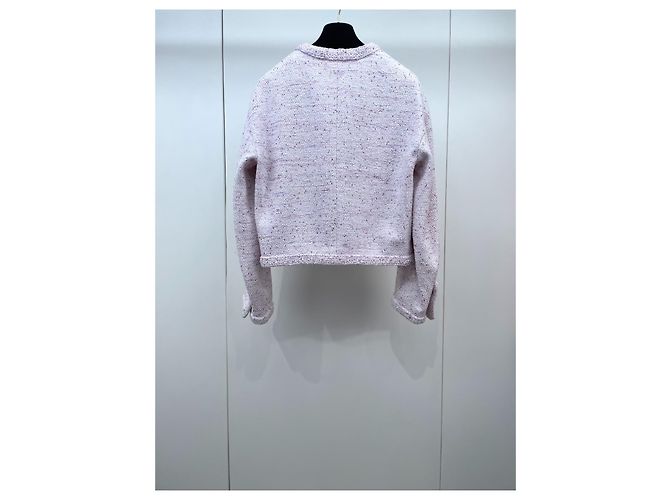 Chanel Tweed Jacke mit Glitzergewebe Größe 34 - Ansicht 2