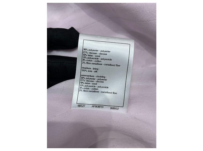 Chanel Tweed Jacke mit Glitzergewebe Größe 34 - Ansicht 6