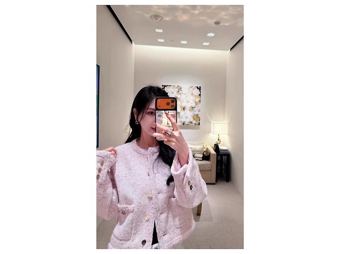 Chanel Tweed Jacke mit Glitzergewebe Größe 34 - Ansicht 7