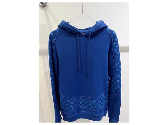 Sudadera con capucha Louis Vuitton azul de algodón - vista 2