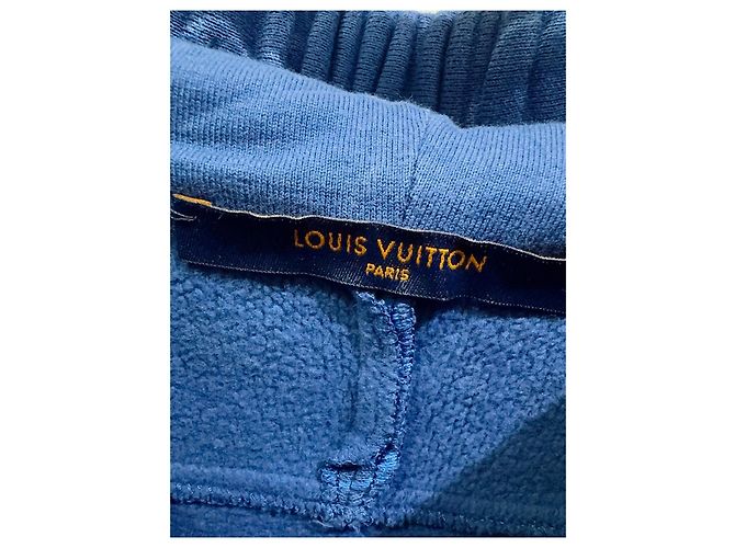 Sudadera con capucha Louis Vuitton azul de algodón - vista 3