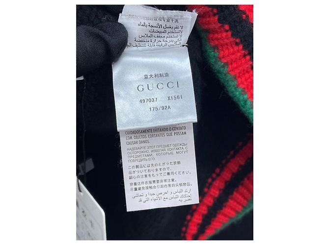 Cardigã Gucci de lã com tranças e faixa Web - vista 6