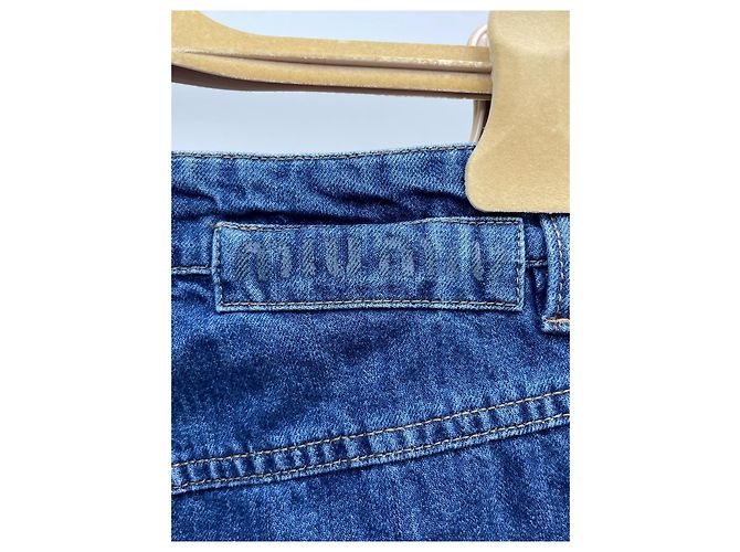 Vaqueros Miu Miu de denim azul - vista 3
