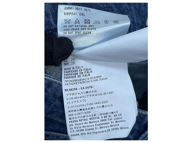 Vaqueros Miu Miu de denim azul - vista 8