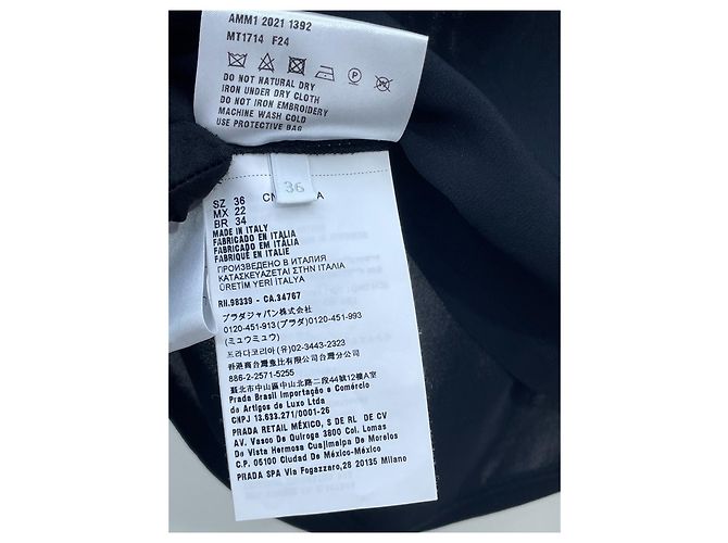 Miu Miu Schwarzes Viskose Oberteil mit Pailletten Logo - Ansicht 8