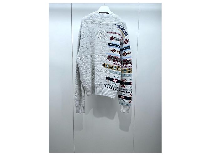 Malha Hermès de cashmere jacquard floral - vista 2
