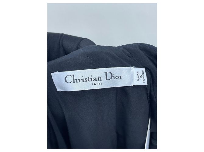 Dior Abendkleid aus schwarzer Wolle mit Trägern - Ansicht 5