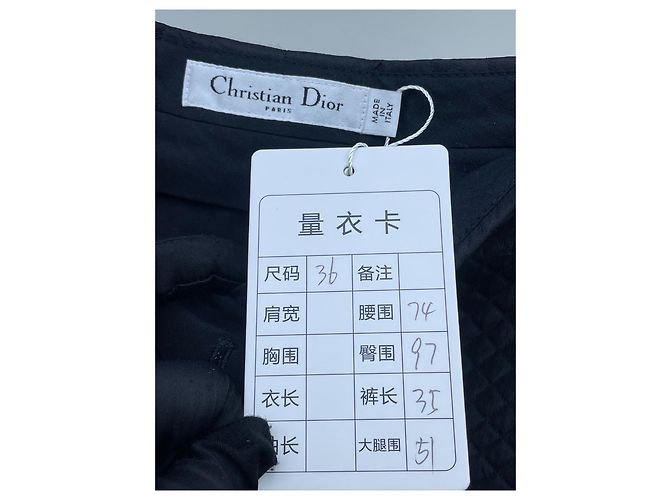 Pantaloncini Dior in cotone nero - vista 5