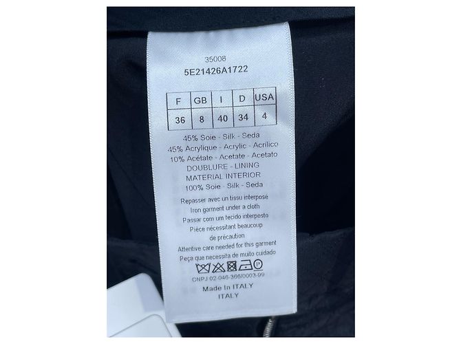 Pantaloncini Dior in cotone nero - vista 7