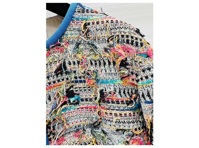 Giacca Chanel Data Center Runway in Tweed Multicolor - vista 4