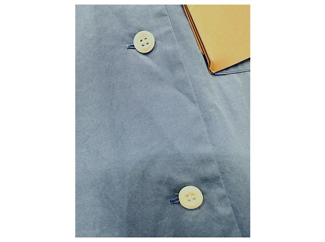 Top Miu Miu Azul de Algodón con Manga Larga y Letras Bordadas - vista 5