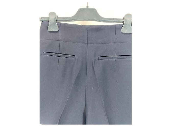 Conjunto de Blazer com Cinto e Calções Dior Navy de Lã e Seda - vista 9