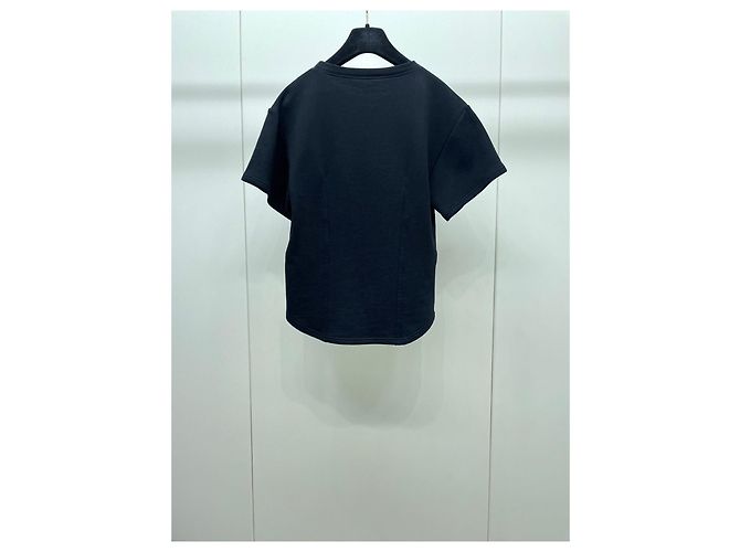 Top Chanel Negro de Algodón de Manga Corta FR 34 - vista 2