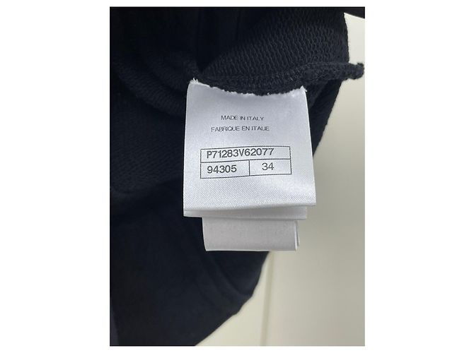 Top Chanel Negro de Algodón de Manga Corta FR 34 - vista 6