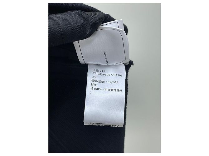 Top Chanel Negro de Algodón de Manga Corta FR 34 - vista 7