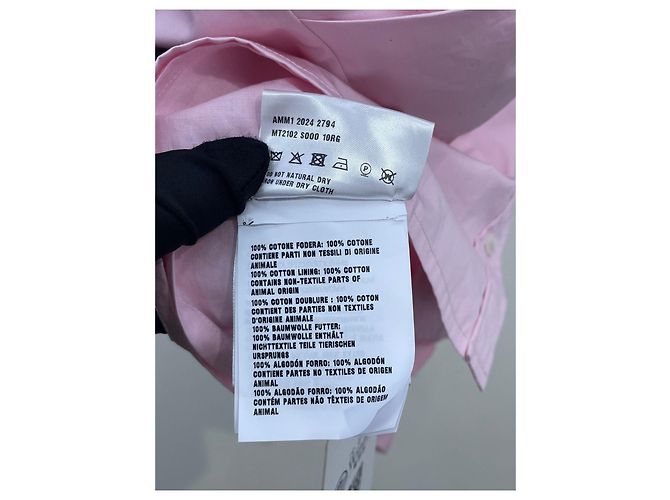Top Bandeau Asimétrico Miu Miu Rosa de Algodón - vista 9