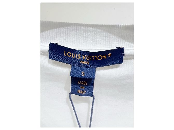 Top Louis Vuitton Blanco de Algodón con Nudo Frontal - vista 2