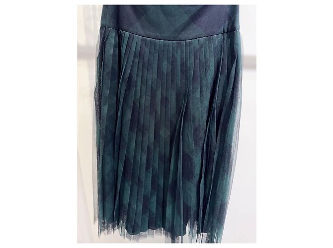 Gonna Dior Verde in Tulle Plissettata Taglia 36 - vista 3
