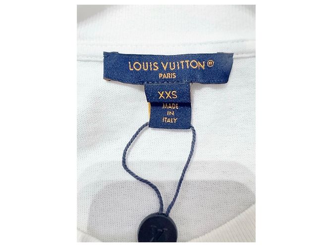 Top Louis Vuitton Blanco de Algodón con Estampado Retrato de Bolso - vista 4