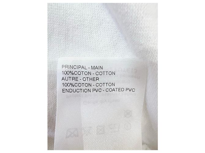 Top Louis Vuitton Blanco de Algodón con Estampado Retrato de Bolso - vista 6
