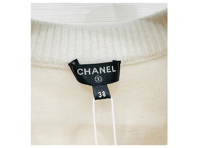 Chanel Coco Neige Bestickter Color-Block Kaschmir Pullover - Ansicht 2
