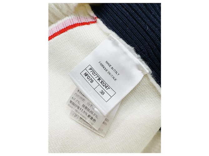 Chanel Coco Neige Bestickter Color-Block Kaschmir Pullover - Ansicht 5