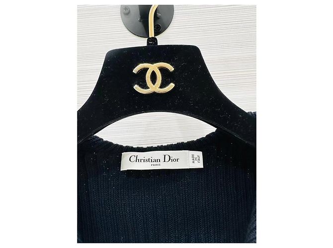 Prenda de punto Dior de algodón con rayas y cuello marinero - vista 3