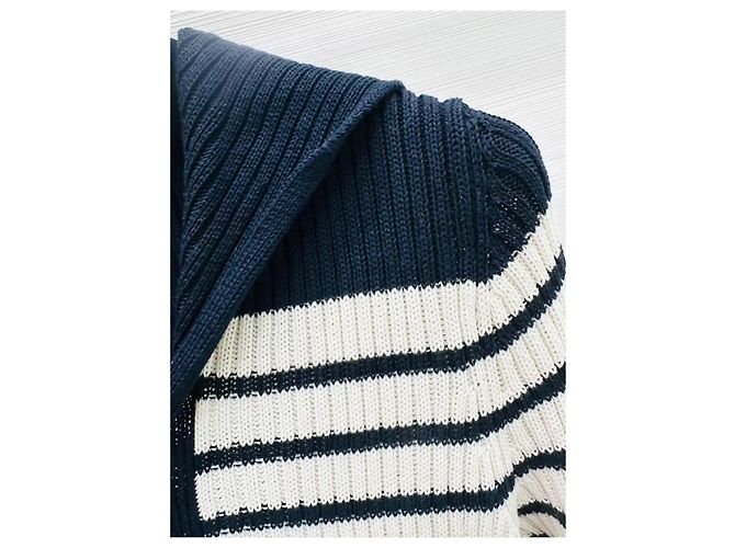Prenda de punto Dior de algodón con rayas y cuello marinero - vista 4