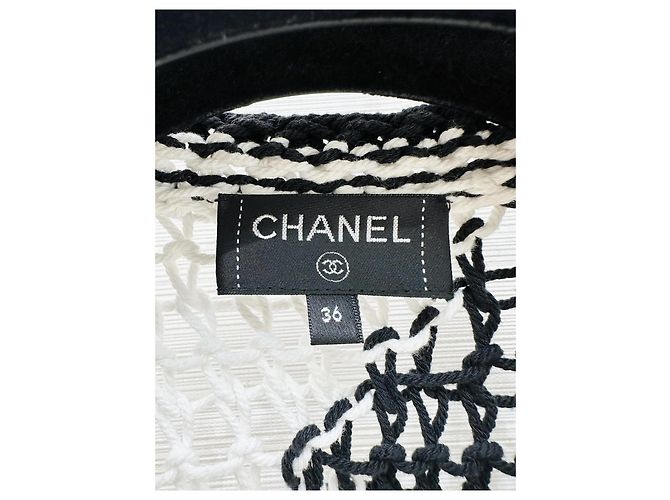 Cárdigan Chanel de Ganchillo Calado Algodón - vista 2