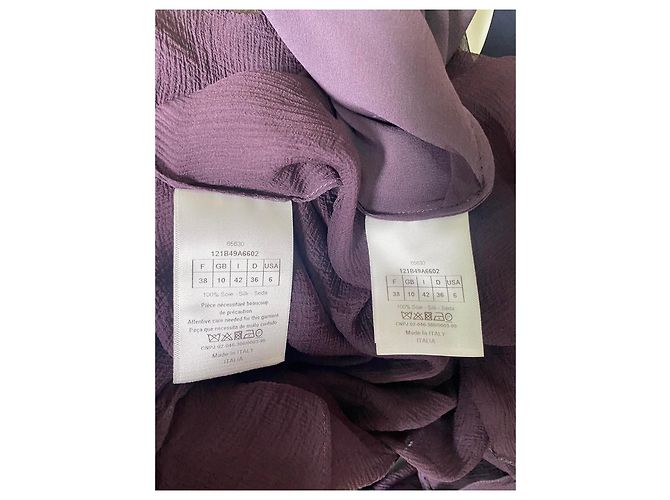 Top in seta Dior viola - vista 7