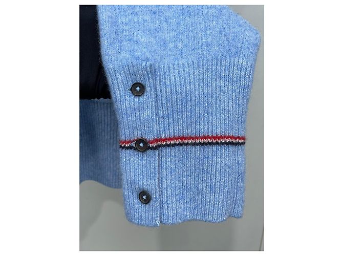 Thom Browne Cardigan aus blauem Kaschmir - Ansicht 3