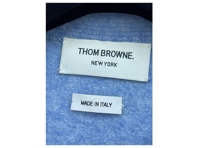 Thom Browne Cardigan aus blauem Kaschmir - Ansicht 6