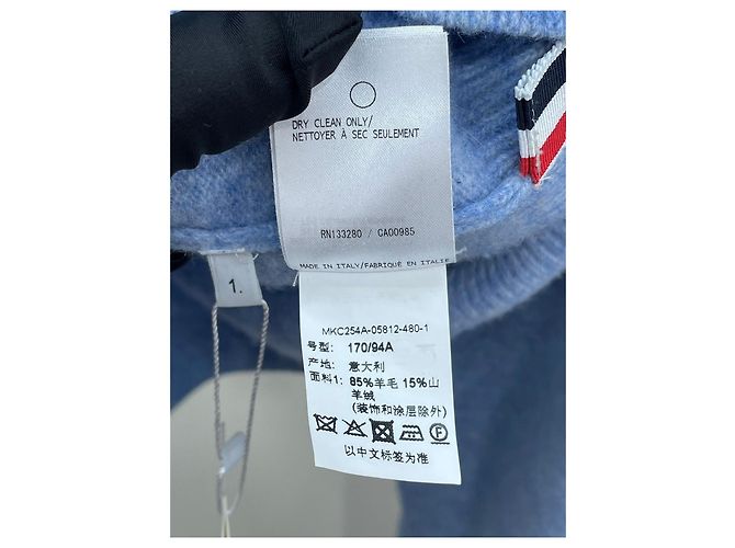 Thom Browne Cardigan aus blauem Kaschmir - Ansicht 8