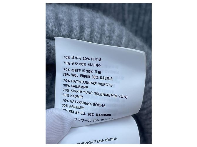 Miu Miu Kapuzenjacke aus Wolle Grau - Ansicht 8
