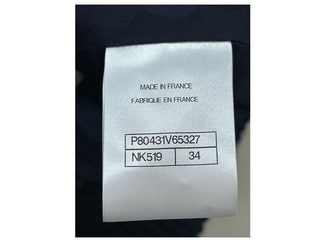 Chanel Navy Wool Jacket with Double C Heart Pockets - view 8