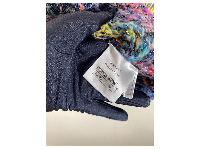 Chanel Cambon 20A Strick-Camisole aus Kaschmir Multicolor - Ansicht 4