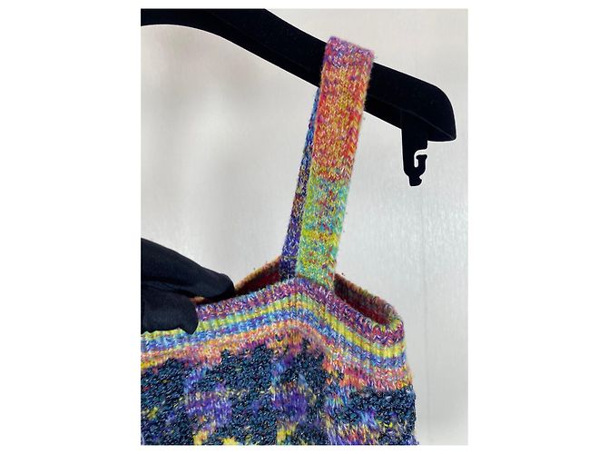 Chanel Cambon 20A Strick-Camisole aus Kaschmir Multicolor - Ansicht 6