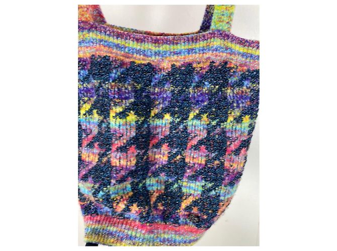 Chanel Cambon 20A Strick-Camisole aus Kaschmir Multicolor - Ansicht 7