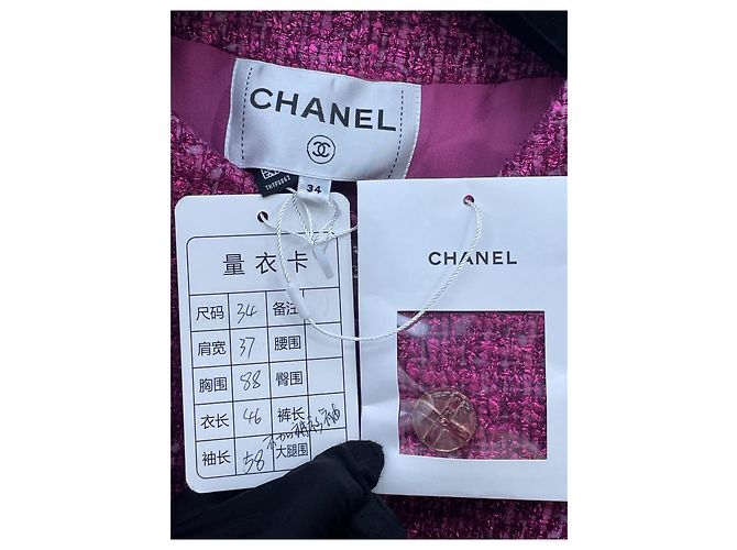 Chanel Tweed Jacke Größe 34 - Ansicht 4