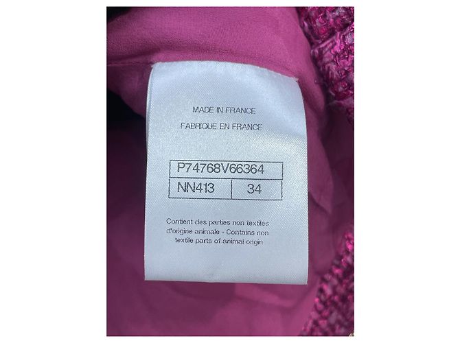 Chanel Tweed Jacke Größe 34 - Ansicht 8
