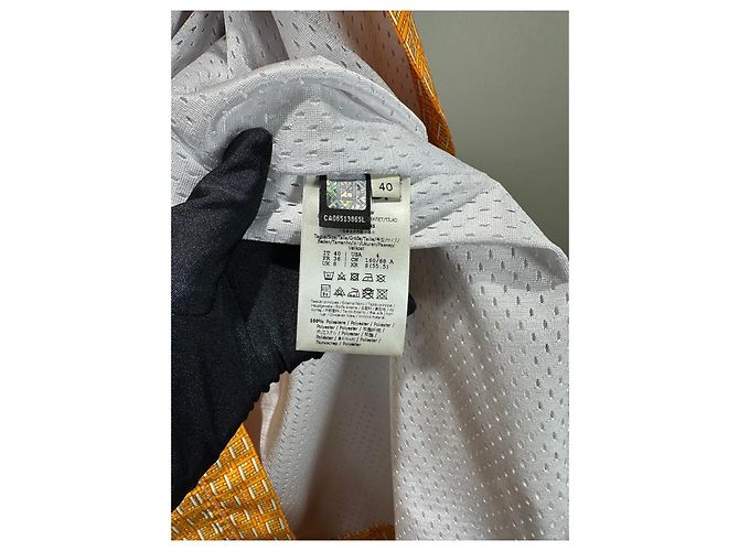 Fendi Windjacke Gelb mit Allover-Logo Polyamid - Ansicht 5
