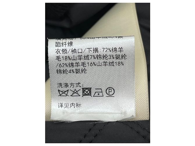 Hermès Black Polyamide Jacket with Lambswool Trim Size 38 - view 7