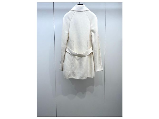Gucci Double Breasted Wool Jacket Ecru - view 2