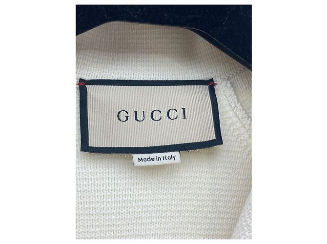 Gucci Double Breasted Wool Jacket Ecru - view 6