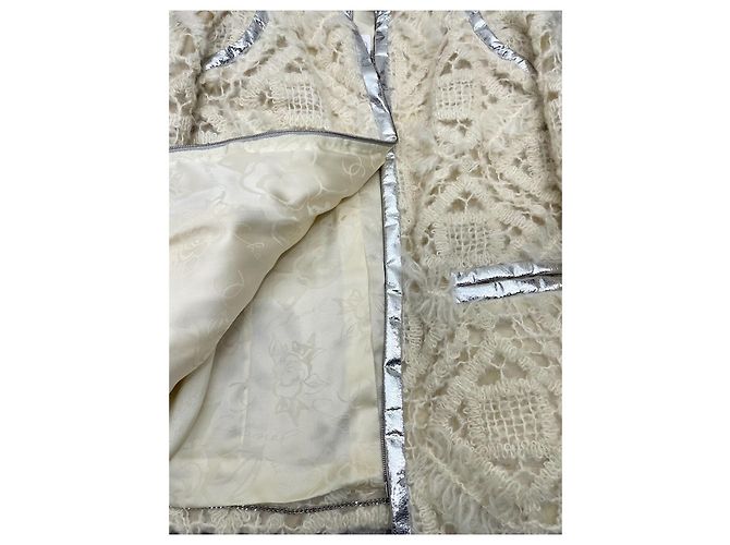 Chanel Jacke aus beige Tweed Größe 34 - Ansicht 6