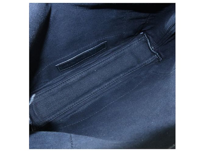 Balenciaga Cabas in tela blu navy e pelle XS - vista 5