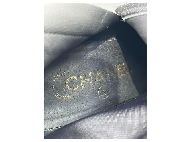 Botines Chanel de ante negro - vista 6