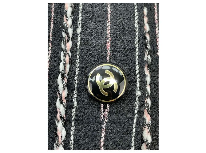 Chaqueta Chanel de tweed con rayas verticales Talla 36 - vista 5