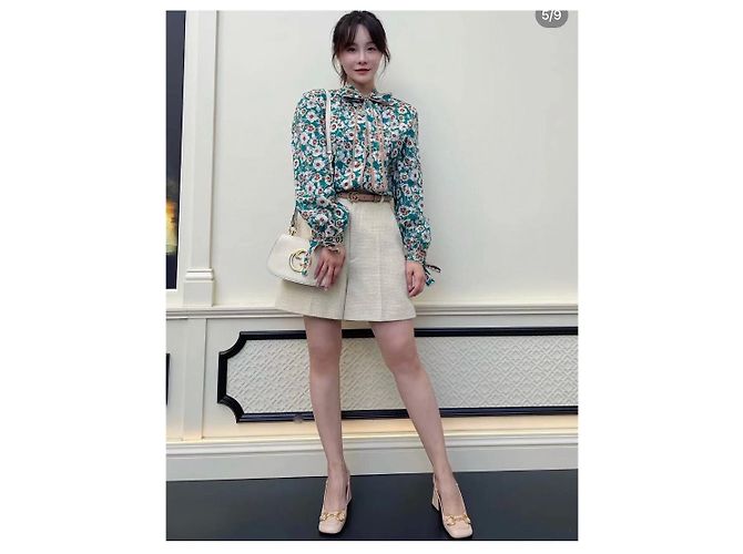 Camicia Gucci con Fiocco Floreale in Cotone - vista 7