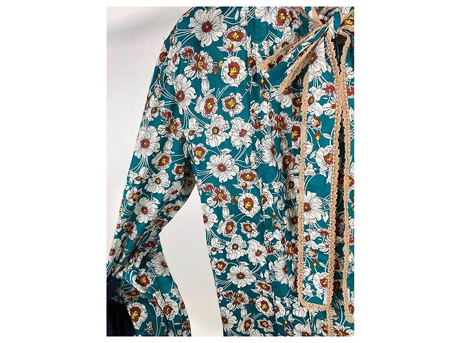 Camicia Gucci con Fiocco Floreale in Cotone - vista 8